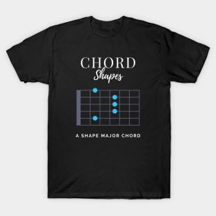 Chord Shapes A Shape Major Chord Tabs T-Shirt